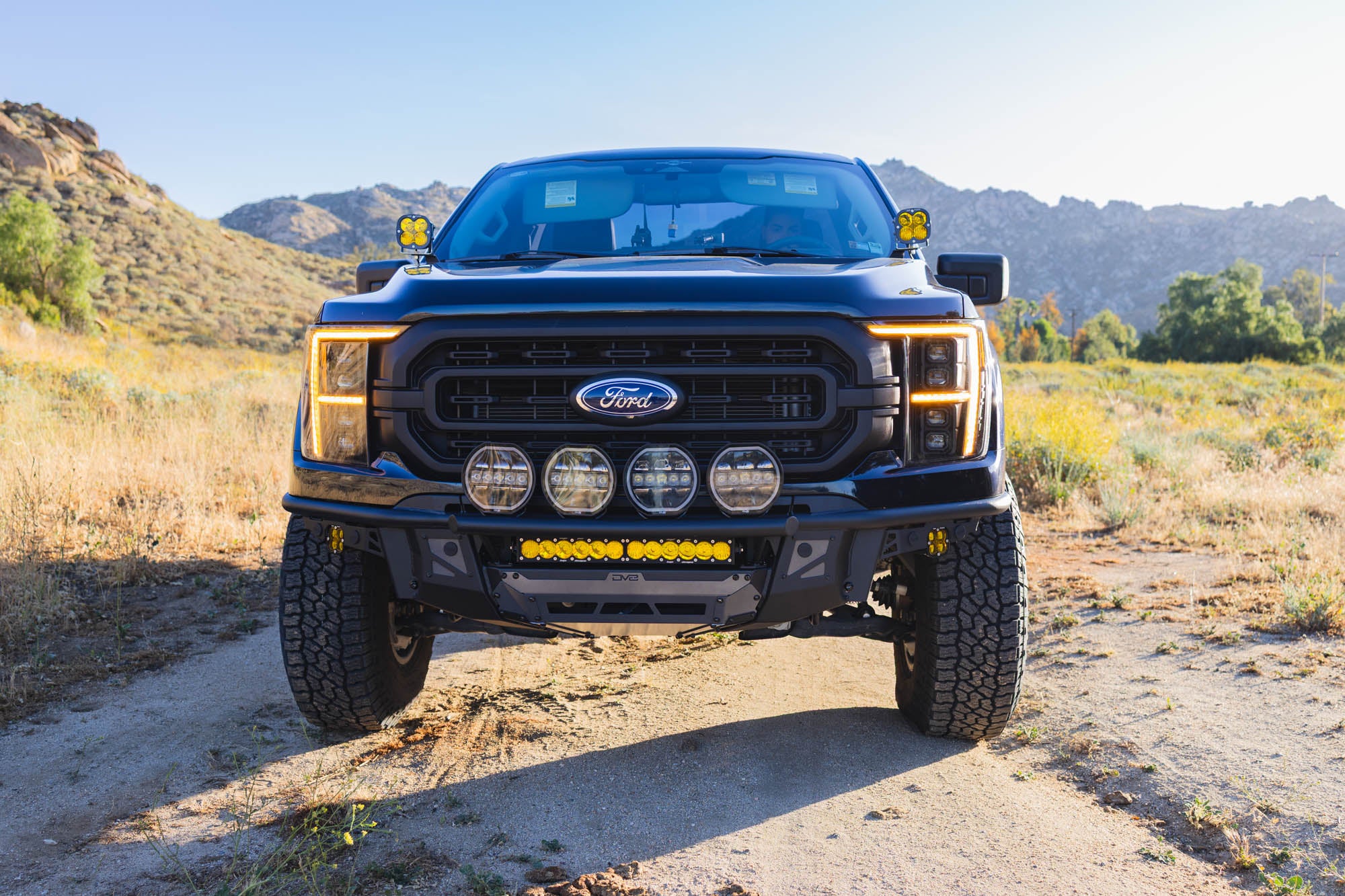 2021 2023 Ford F 150 Tube Front Bumper DV8 Offroad