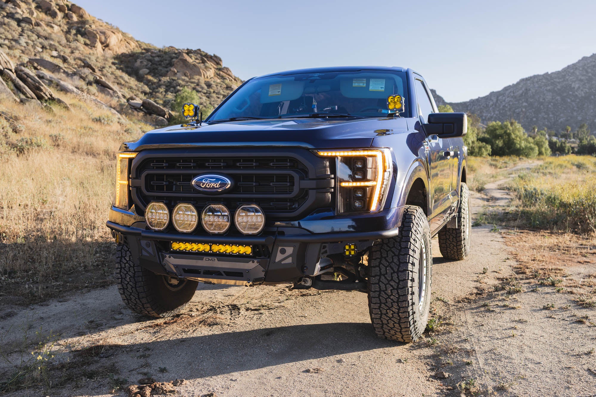 2021 2023 Ford F 150 Tube Front Bumper DV8 Offroad