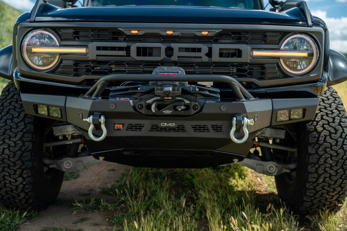 2022 2024 Ford Bronco Spec Series Winch Front Bumper DV8 Offroad