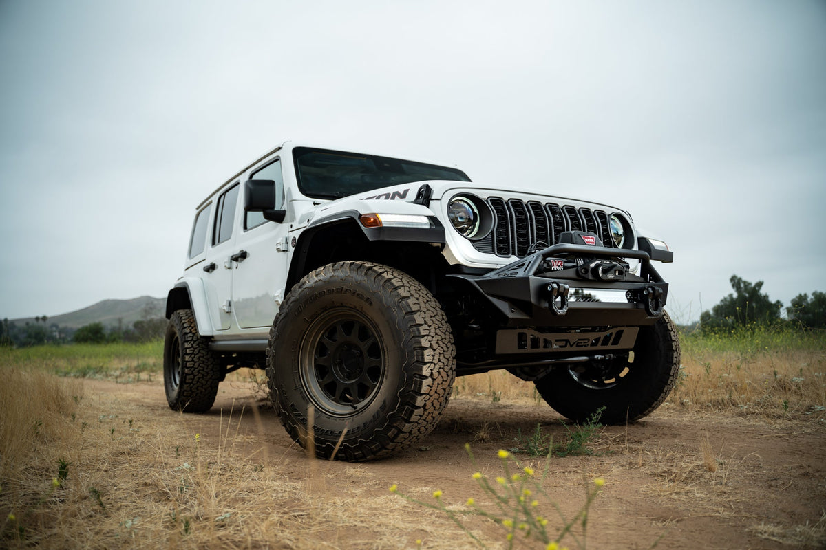 2007 2025 Jeep GladiatorJT Wrangler JK JKU JL JLU Fs 1 Series Stubby Front Bumper DV8 Offroad