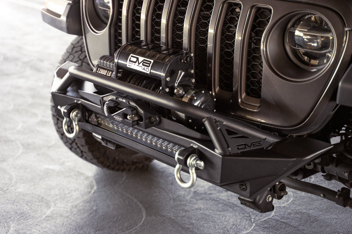 2007 2025 Jeep GladiatorJT Wrangler JK JKU JL JLU Fs 1 Series Stubby Front Bumper DV8 Offroad