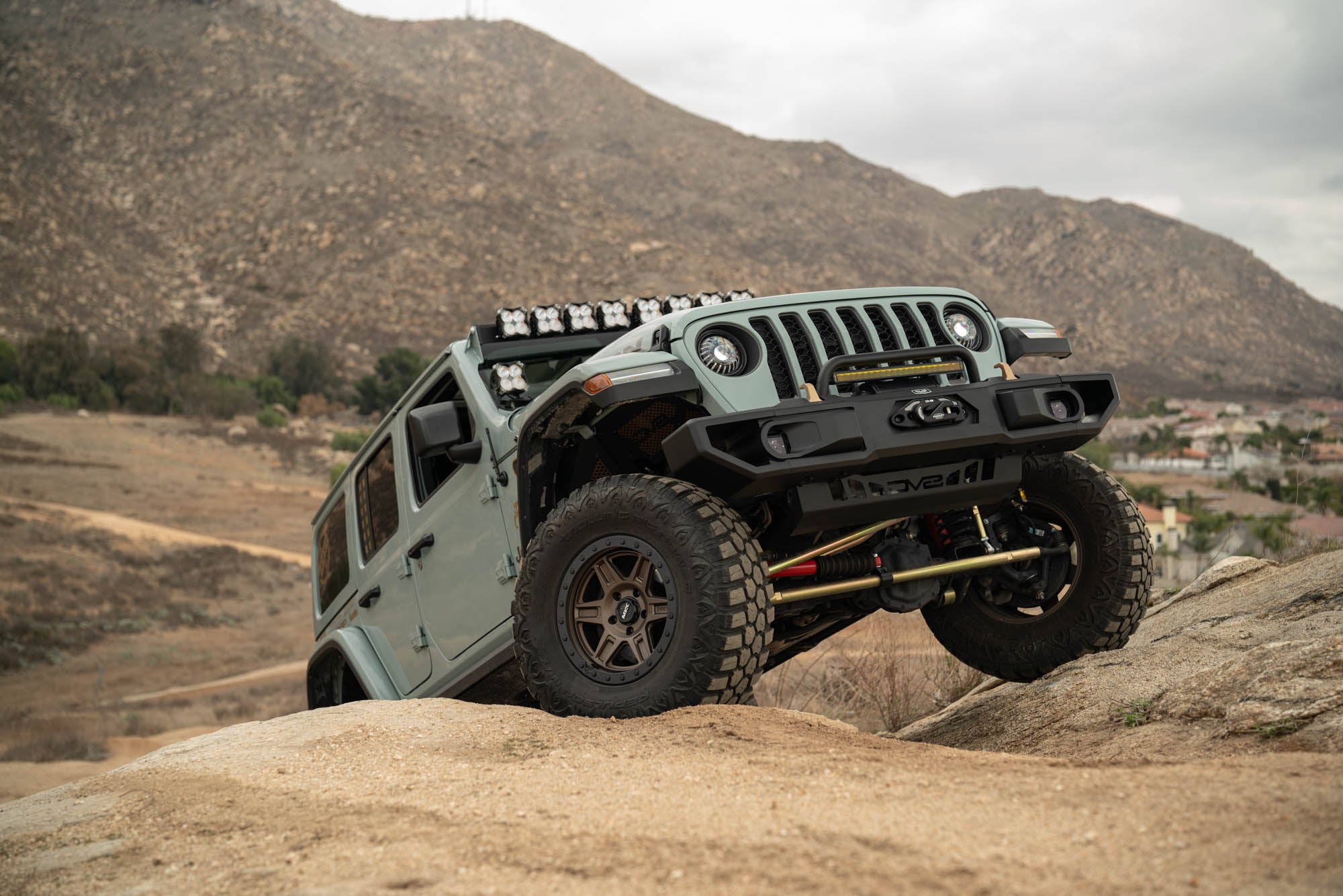2018 2025 Jeep Wrangler JL & 2020 2025 Gladiator JT OE Plus Front Bumper DV8 Offroad