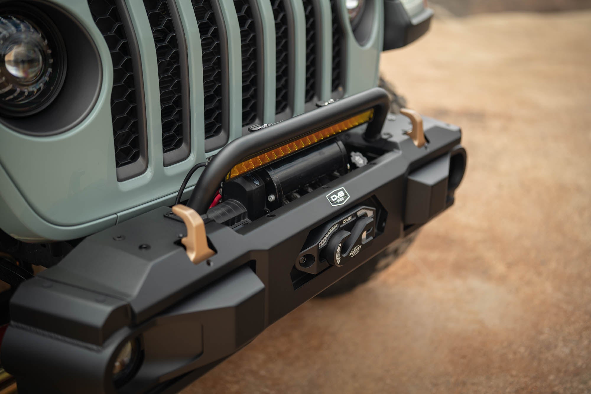 2018 2025 Jeep Wrangler JL & 2020 2025 Gladiator JT OE Plus Front Bumper DV8 Offroad