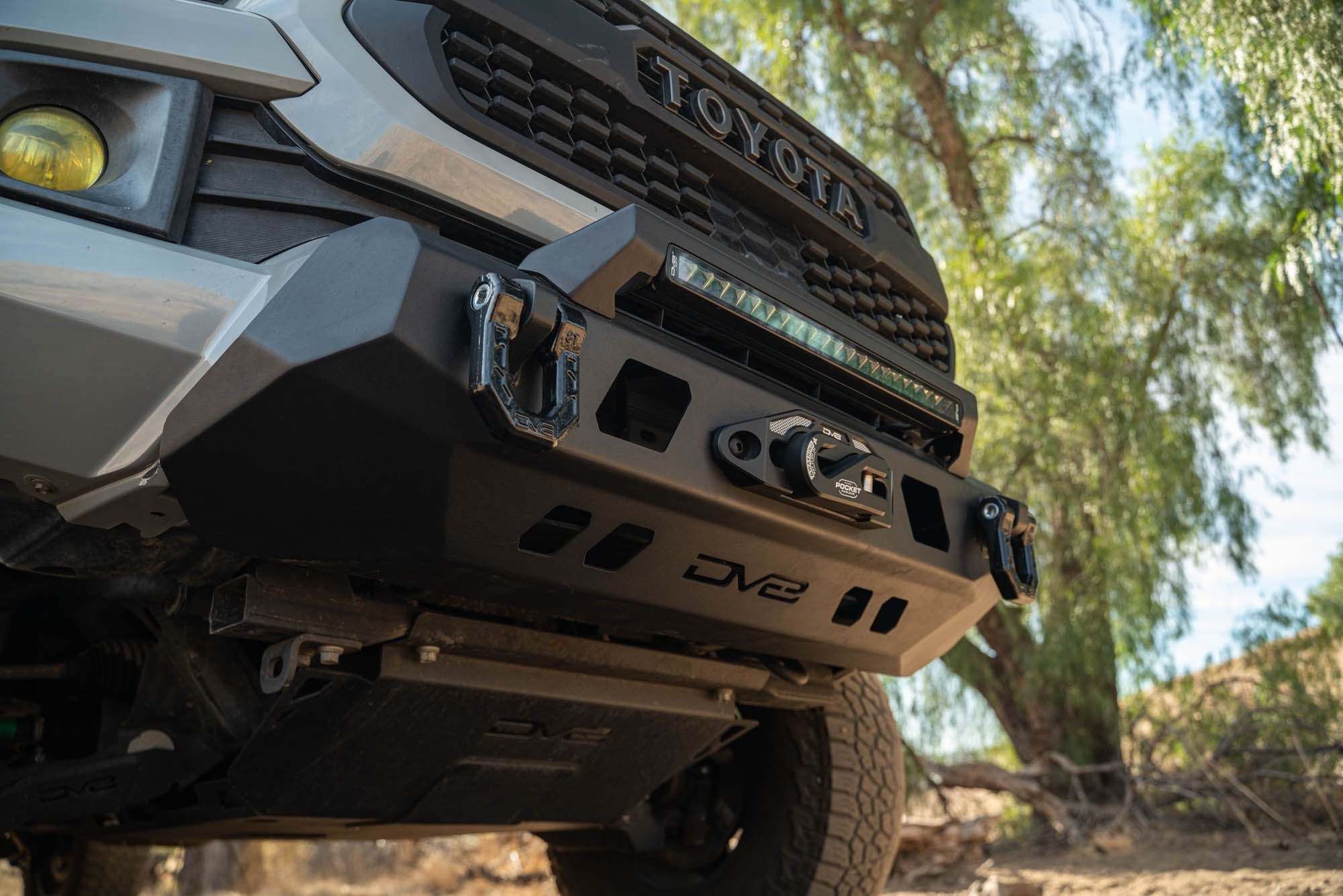 2016 2023 Toyota Tacoma Center Mount Front Bumper V2 DV8 Offroad