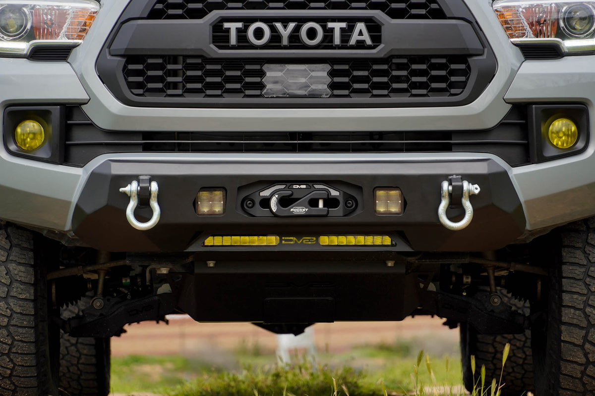 2016 2023 Toyota Tacoma Centric Winch Front Bumper DV8 Offroad
