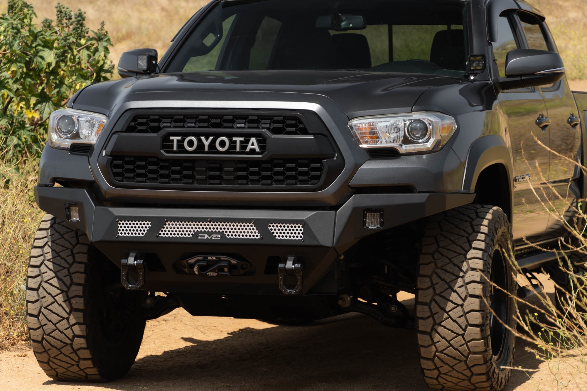 2016 2023 Toyota Tacoma Mto Series Winch Front Bumper DV8 Offroad