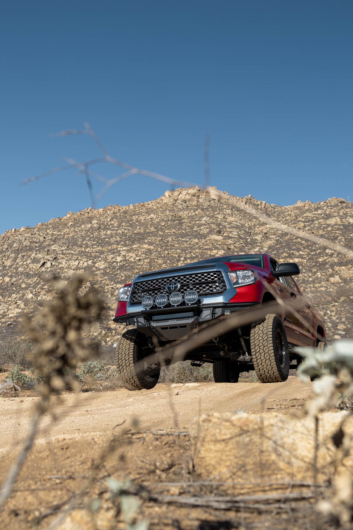 2014 2021 Toyota Tundra Tube Front Bumper DV8 Offroad