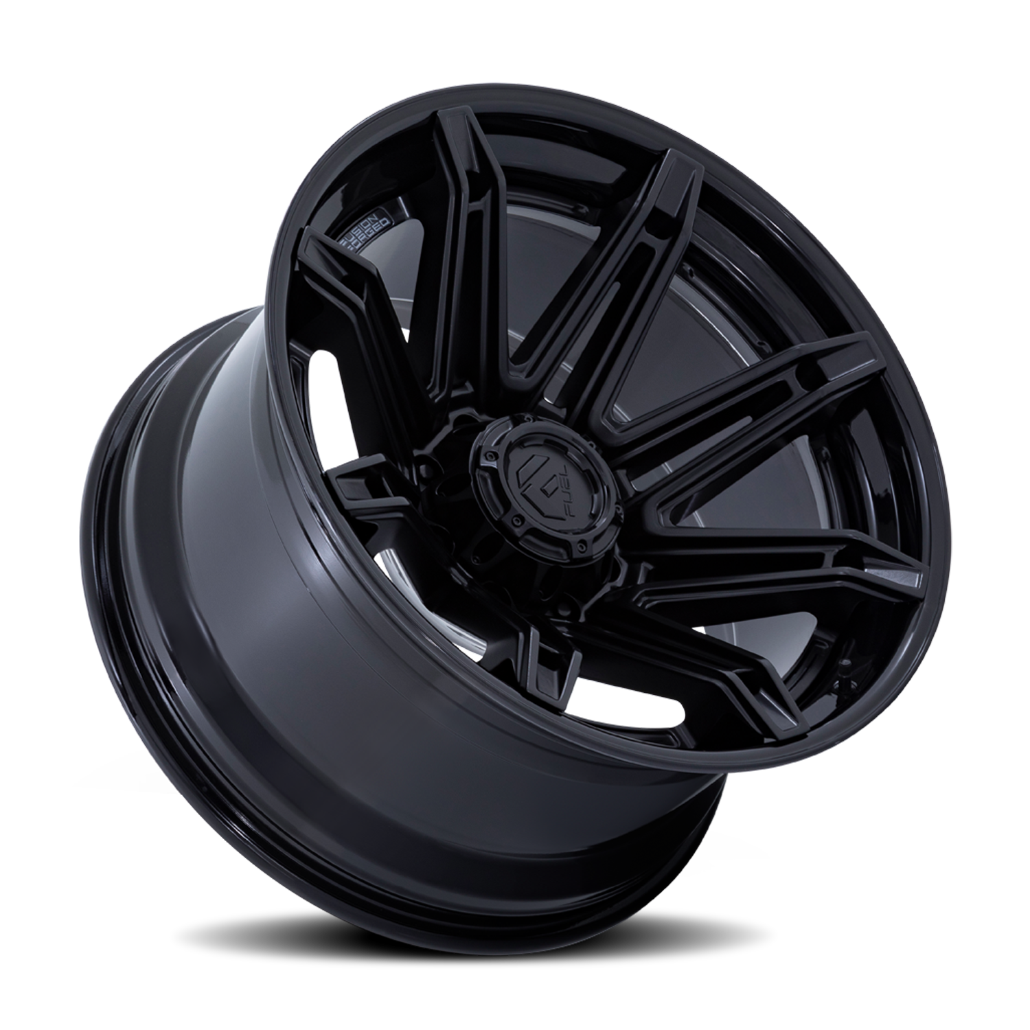 Aluminum Wheels 22X10 Brawl FC401MX 6 On 139.7 Matte Black/Gloss Black Lip 106.1 Bore -18 Offset Fuel Off Road Wheels