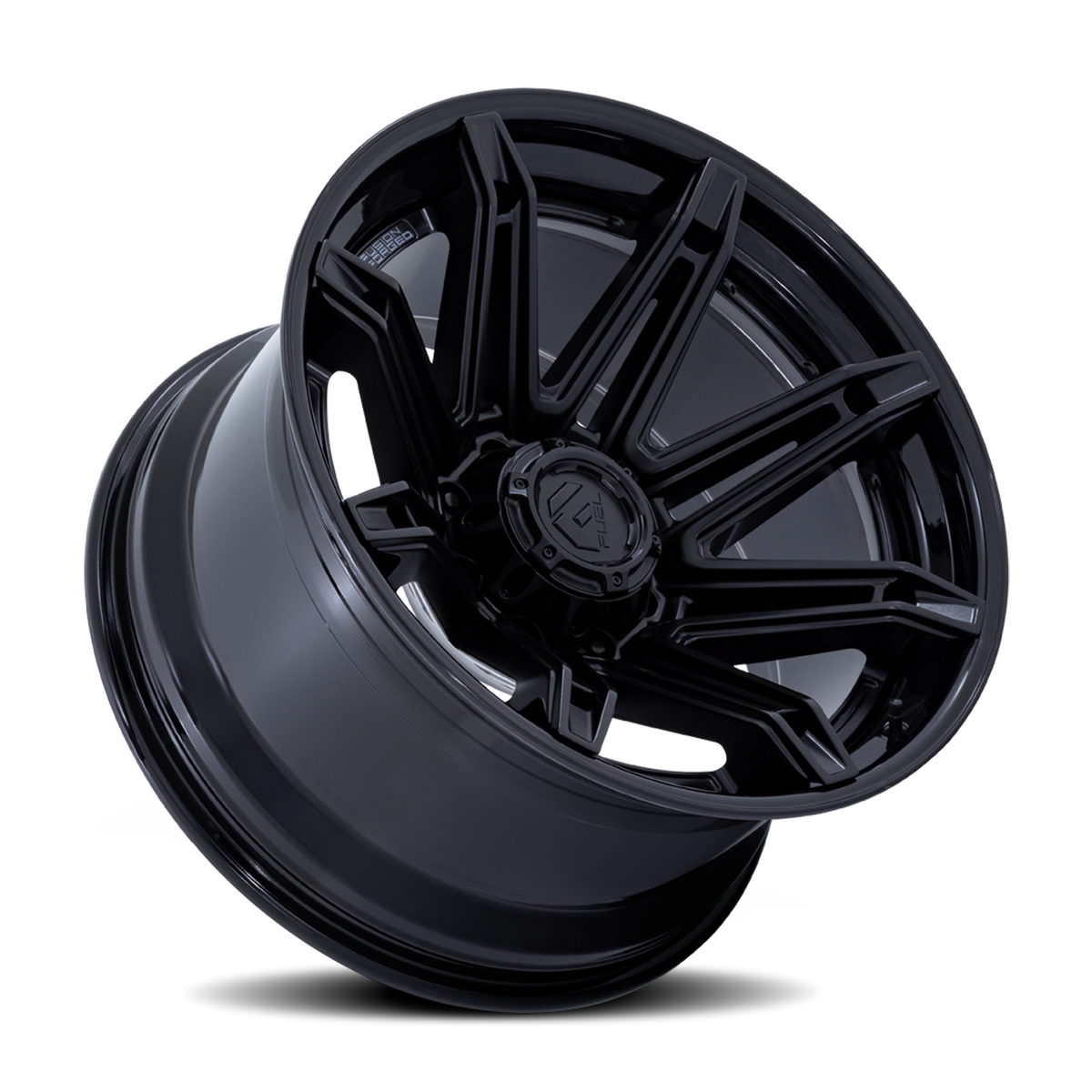 Aluminum Wheels 22X12 Brawl FC401MX 8 On 165.1 Matte Black/Gloss Black Lip 125.1 Bore -44 Offset Fuel Off Road Wheels