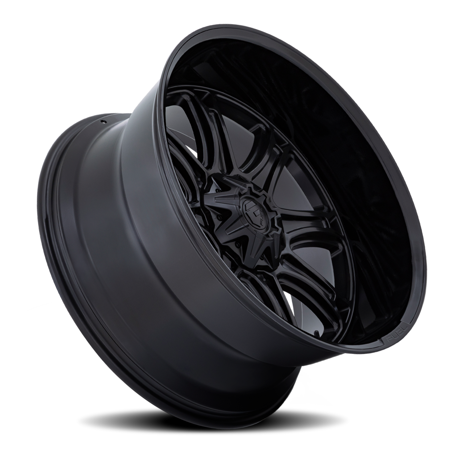 Aluminum Wheels 22X10 Darkstar FC853MB 5 On 139.7/5 On 135 Matte Black/Gloss Black Lip 87.1 Bore 10 Offset Fuel Off Road Wheels