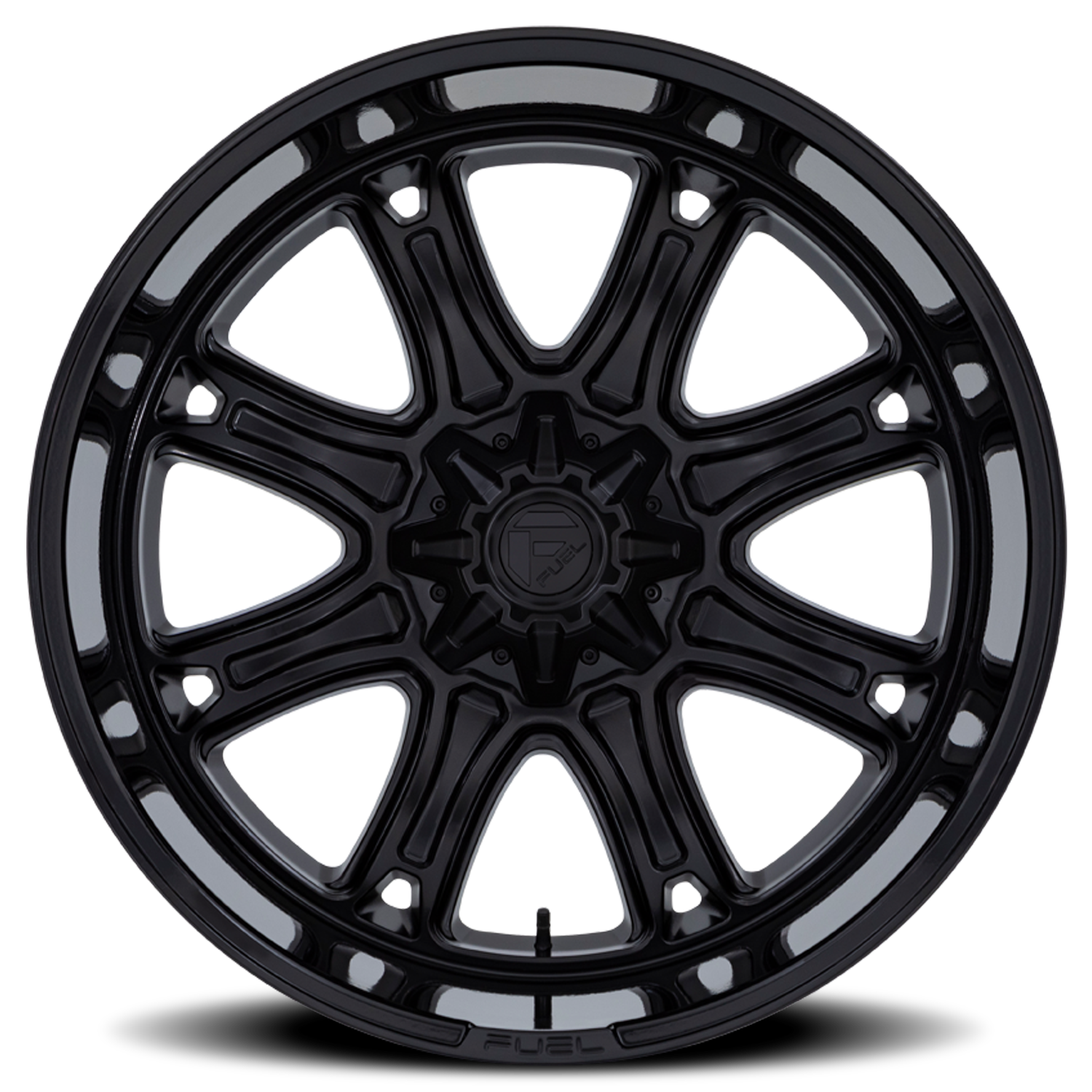 Aluminum Wheels 22X10 Darkstar FC853MB 5 On 139.7/5 On 135 Matte Black/Gloss Black Lip 87.1 Bore 10 Offset Fuel Off Road Wheels