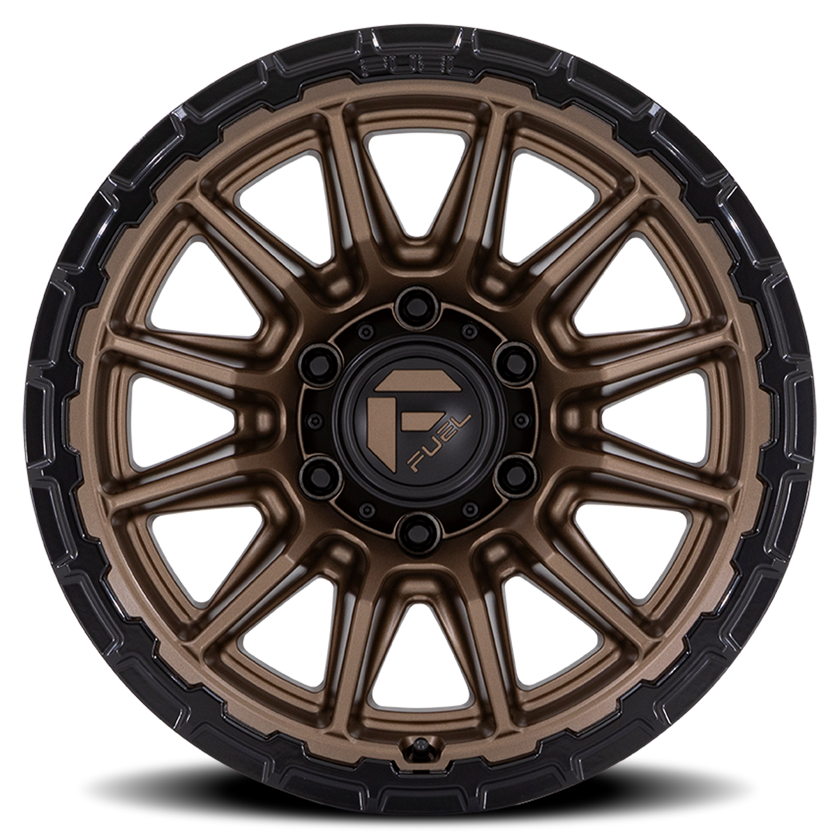 Aluminum Wheels 17X9 Piston FC866 ZB 5 On 127 Matte Bronze/Gloss Black Lip 71.5 Bore 1 Offset Fuel Off Road Wheels
