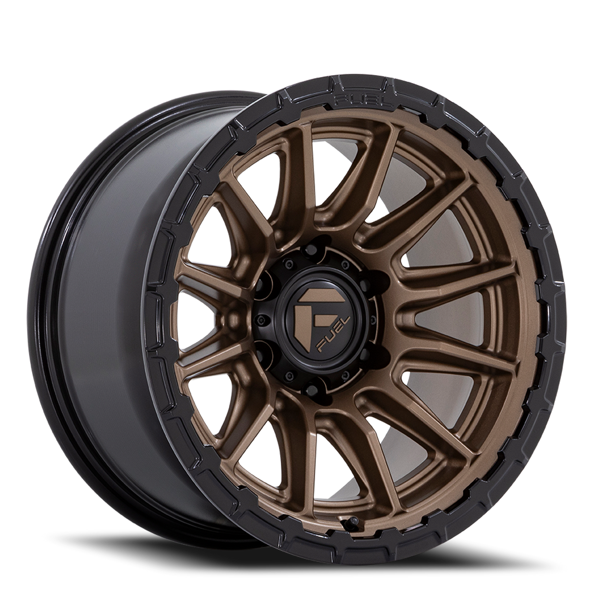 Aluminum Wheels 17X9 Piston FC866 ZB 6 On 139.7 Matte Bronze/Gloss Black Lip 106.1 Bore -12 Offset Fuel Off Road Wheels