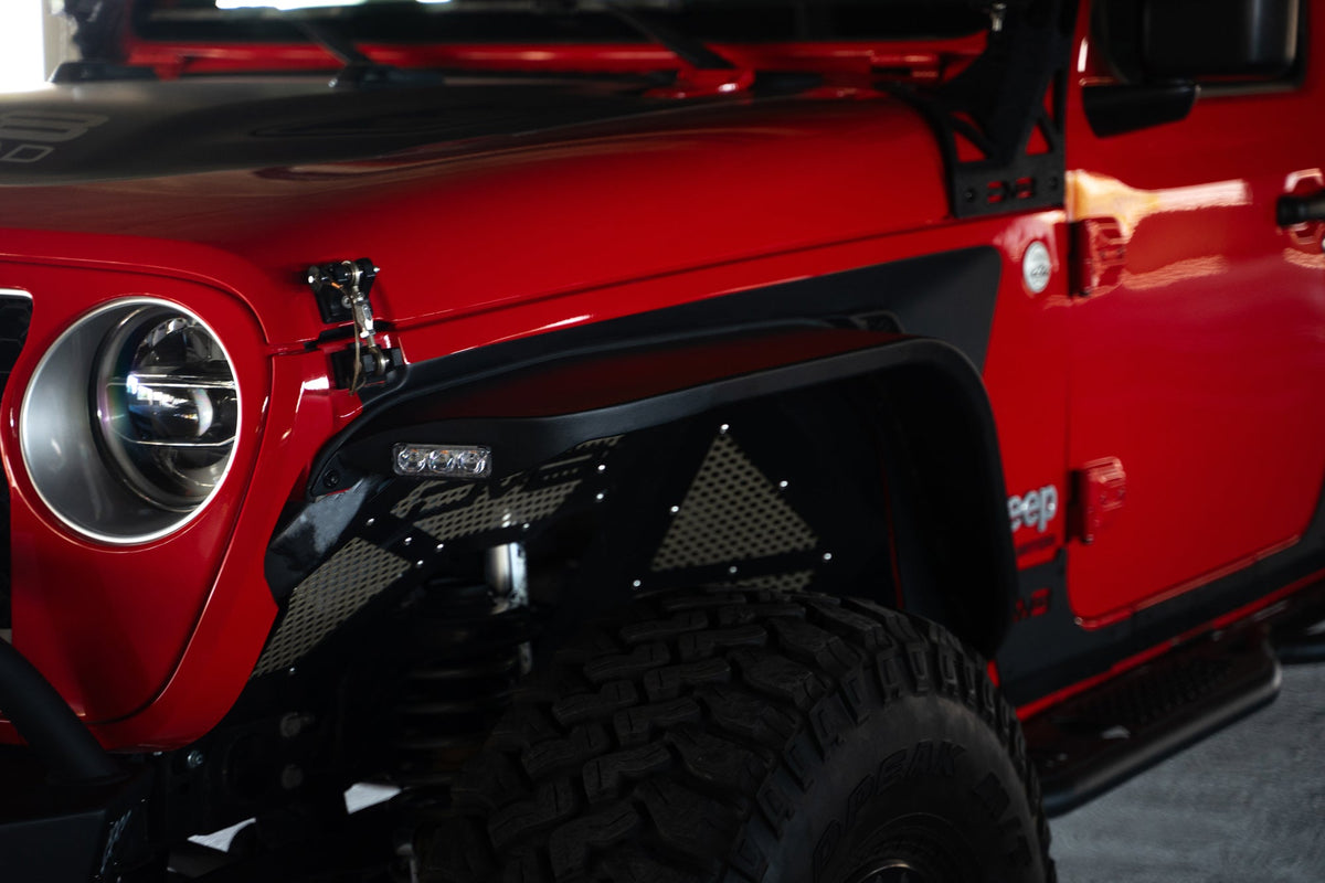 2020 2025 Jeep Gladiator JT Slim Fender Flares DV8 Offroad