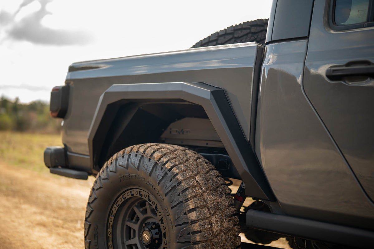 2020 2025 Jeep Gladiator JT Armor Fender Flares DV8 Offroad