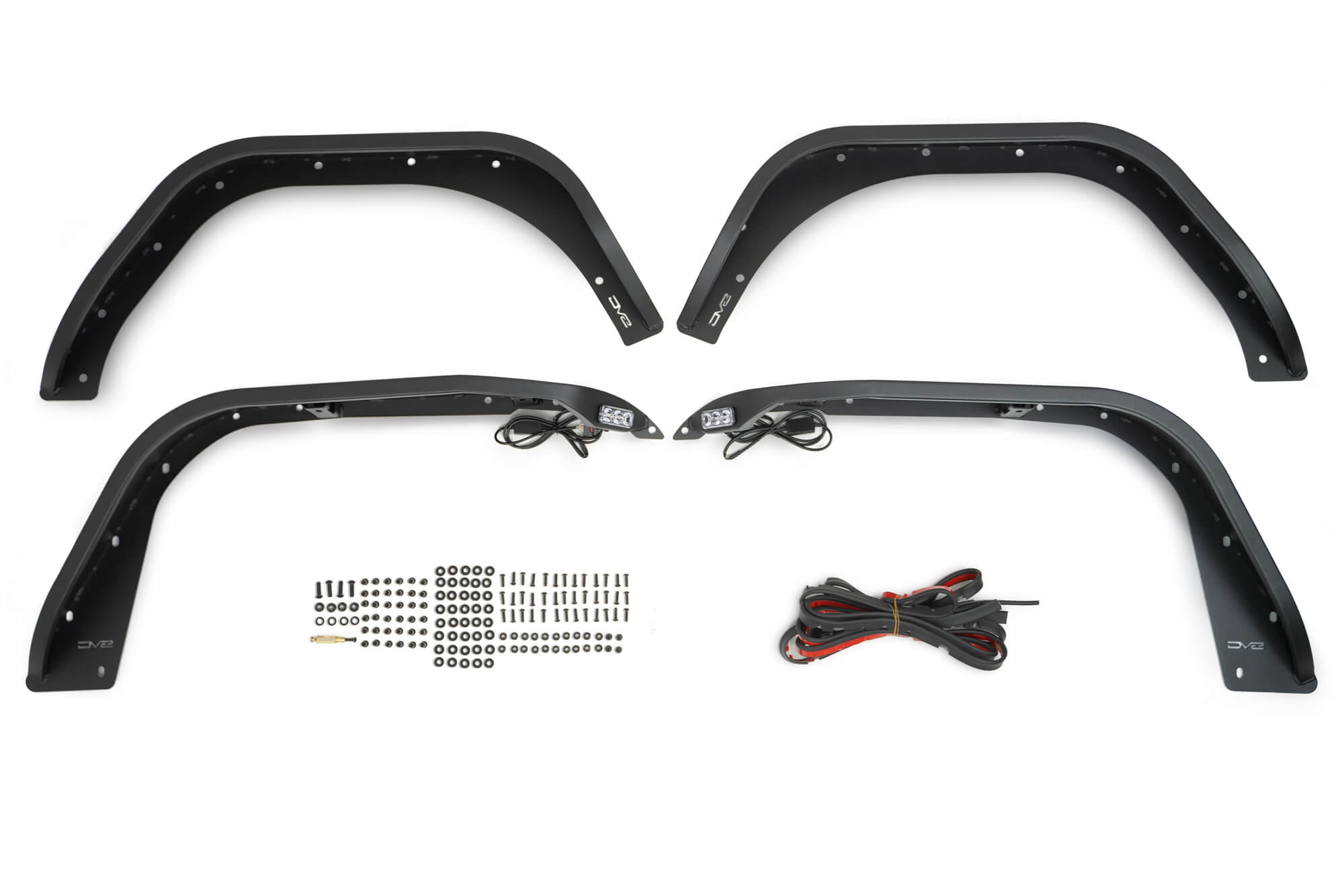 2018 2025 Jeep Wrangler JL JLU Slim Fender Flares DV8 Offroad