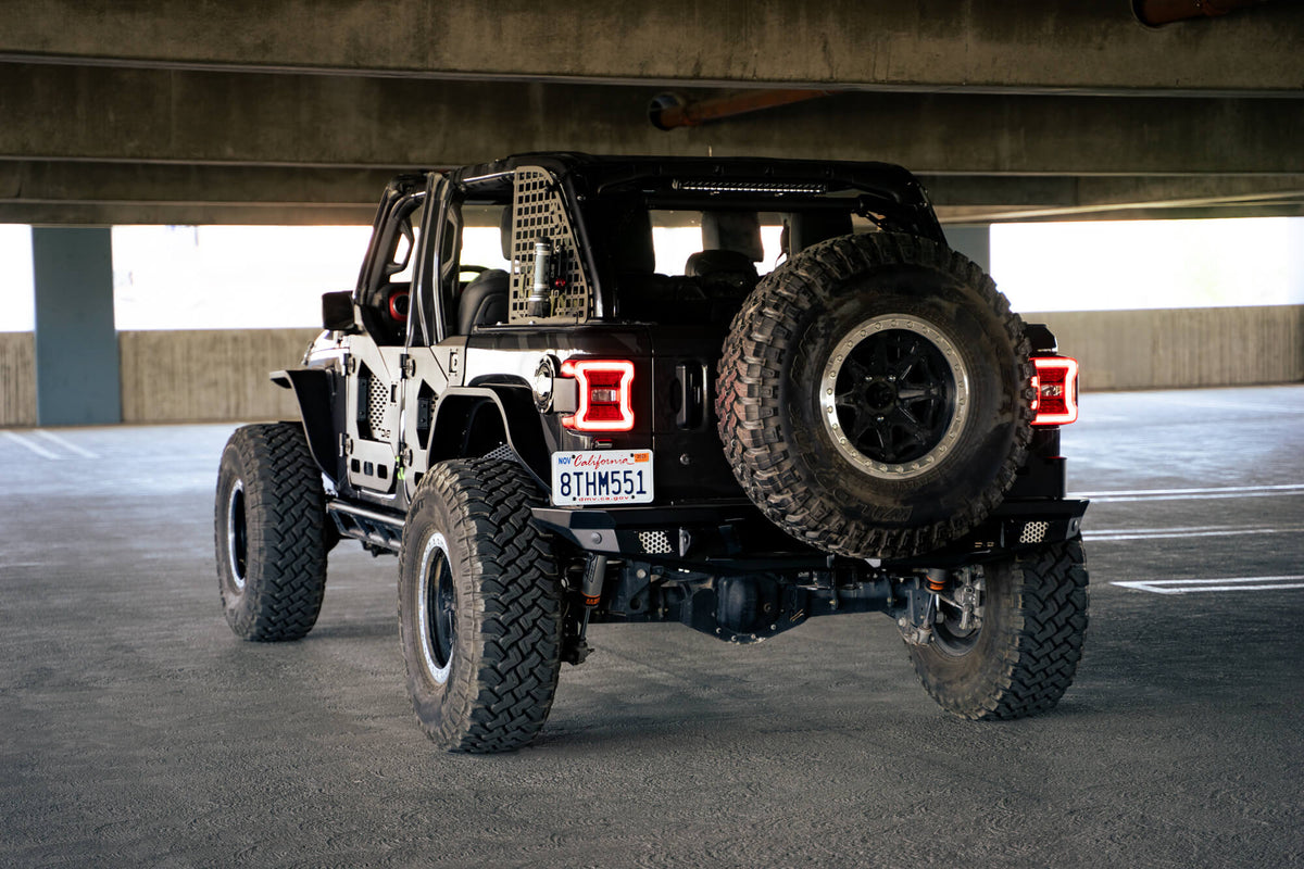 2018 2025 Jeep Wrangler JL JLU Slim Fender Flares DV8 Offroad