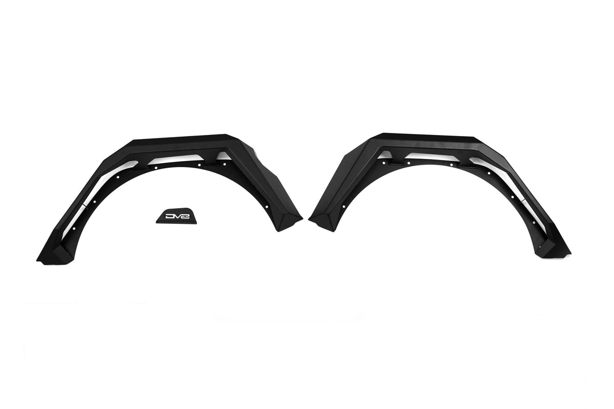 2018 2025 Jeep Wrangler JL Armor Fender Flares DV8 Offroad
