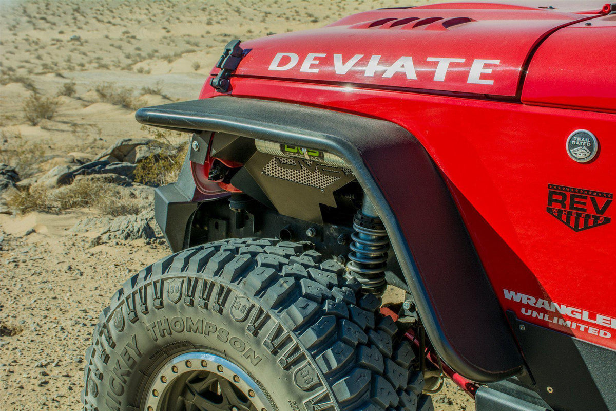 2007 2018 Jeep Wrangler JK JKU Wide Fender Flares Front and Rear DV8 Offroad