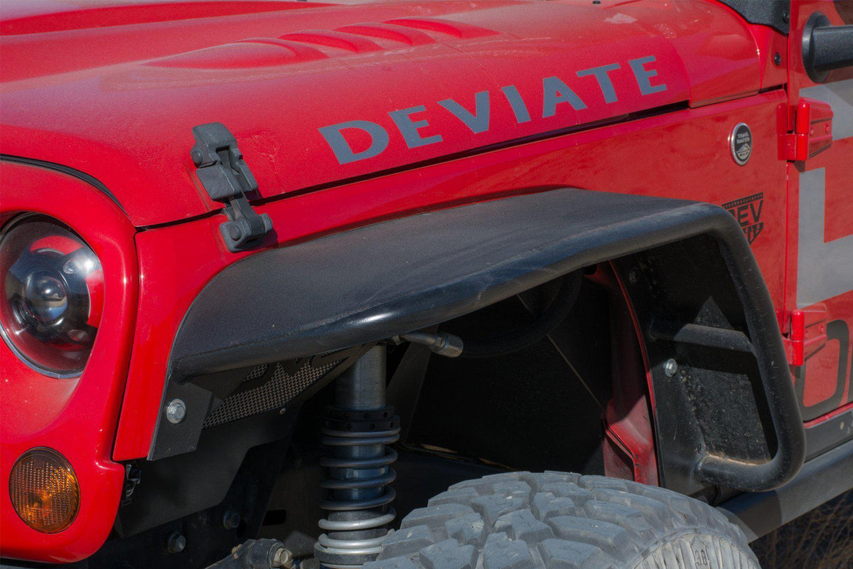 2007 2018 Jeep Wrangler JK JKU Wide Fender Flares Front and Rear DV8 Offroad