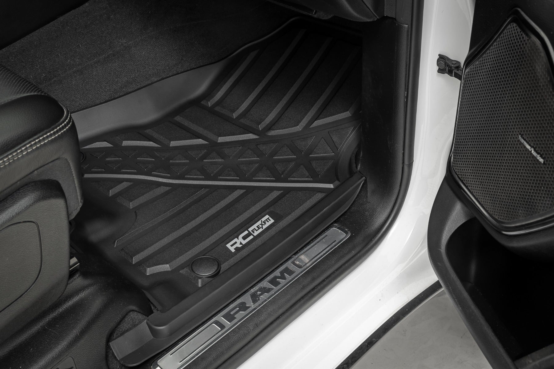 Flex-Fit Floor Mats FR & RR Crew Ram 1500 (19-24)/1500 TRX (21-24) Rough Country