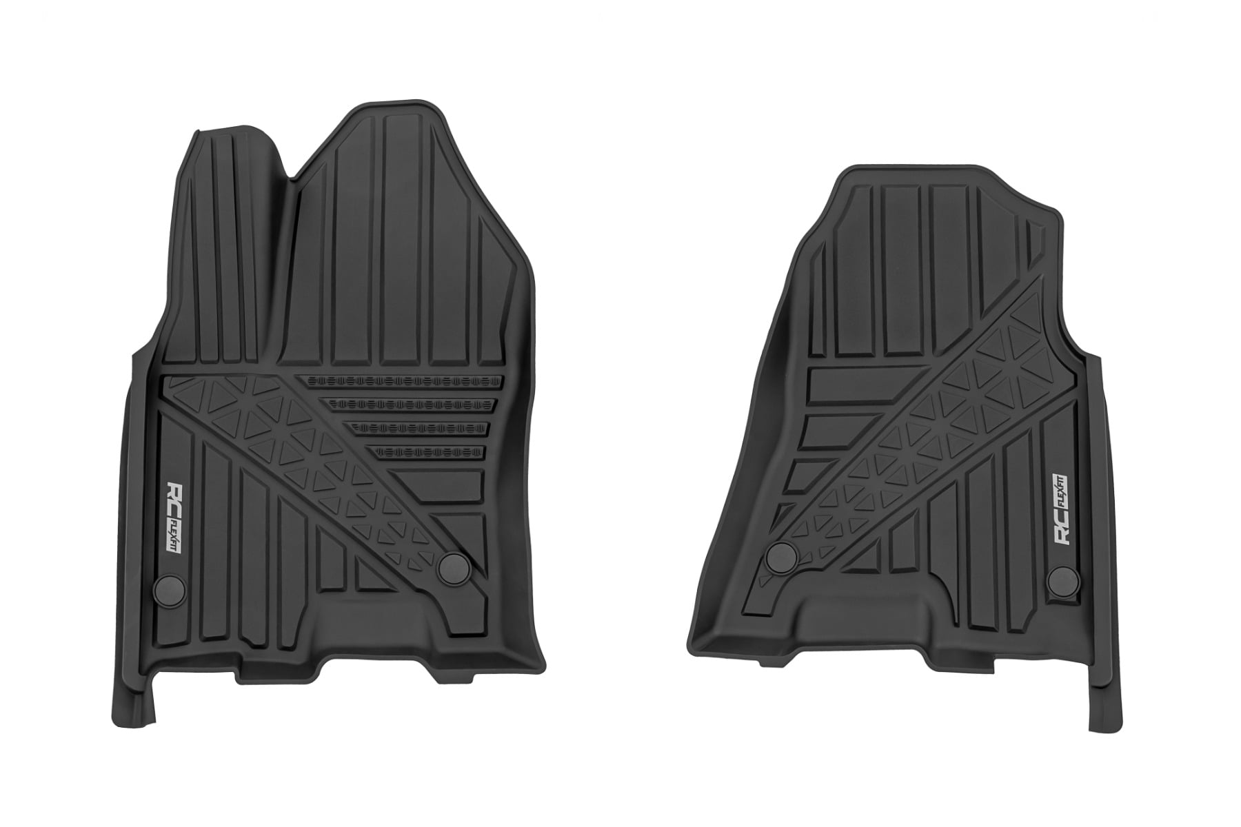 Flex-Fit Floor Mats Front Crew Ram 1500 2WD/4WD (2025-2026) Rough Country