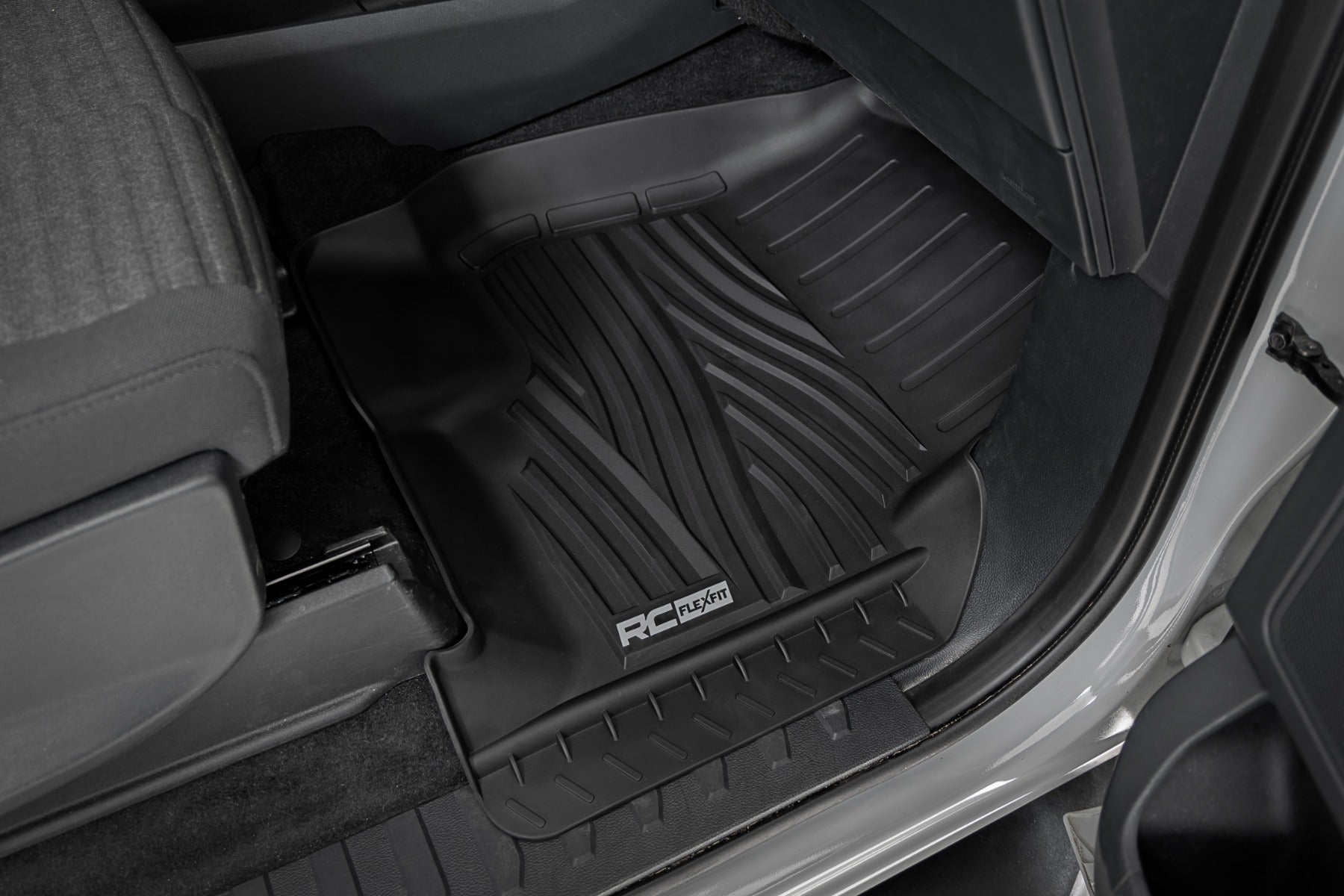 Flex-Fit Floor Mats FR & RR Ford F-150 (15-26)/F-150 Lightning (22-26)/Raptor (17-25) Rough Country