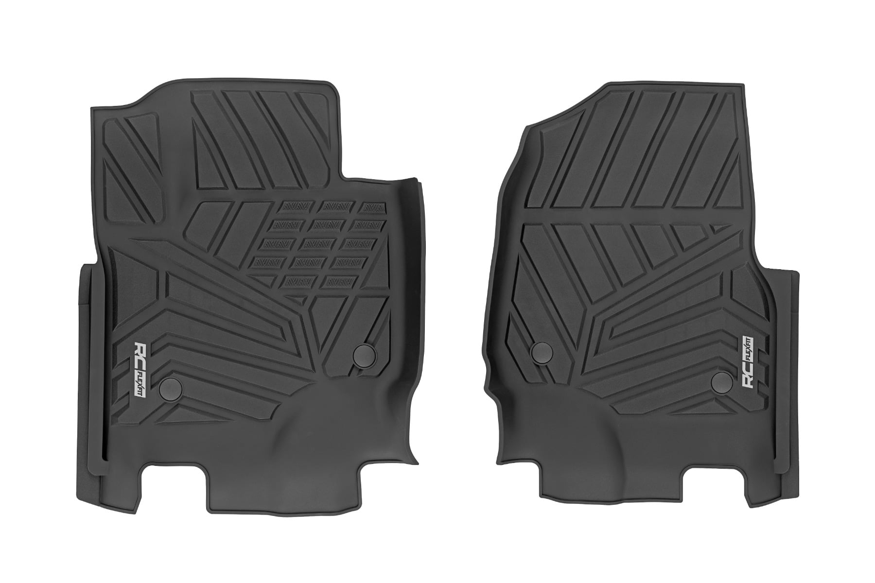 Flex-Fit Floor Mats Front Ford F-250/F-350 Super Duty 2WD/4WD (2017-2026) Rough Country