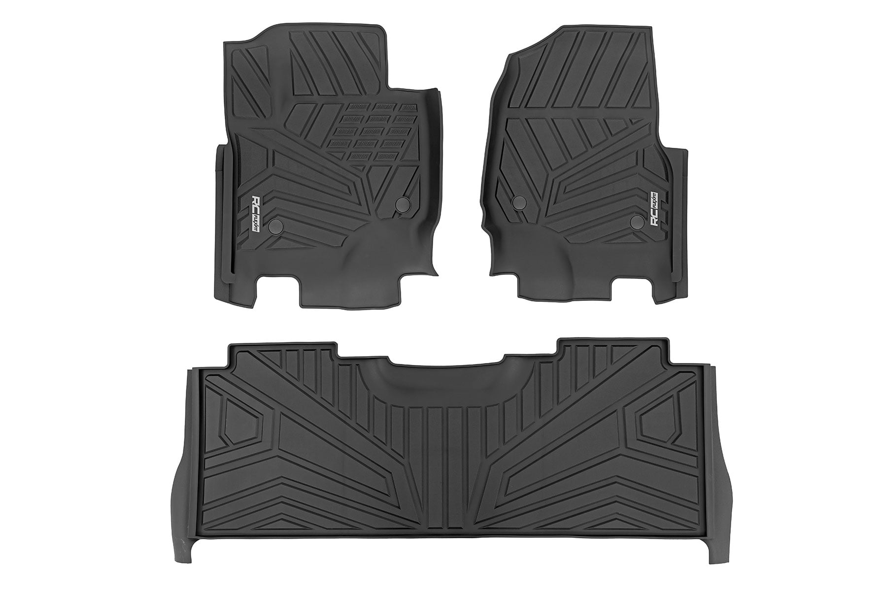 Flex-Fit Floor Mats Front and Rear Ford F-250/F-350 Super Duty (17-26) Rough Country