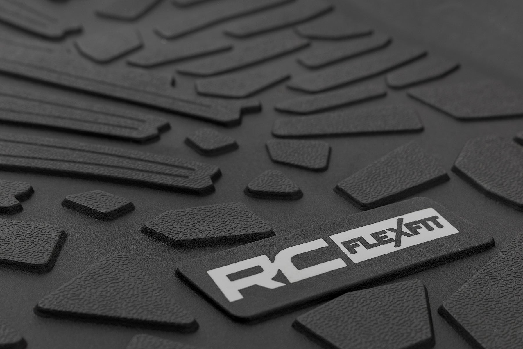 Flex Fit Floor Mats FR 4 Door Jeep Wrangler Unlimited 4WD (2018-2026) Rough Country