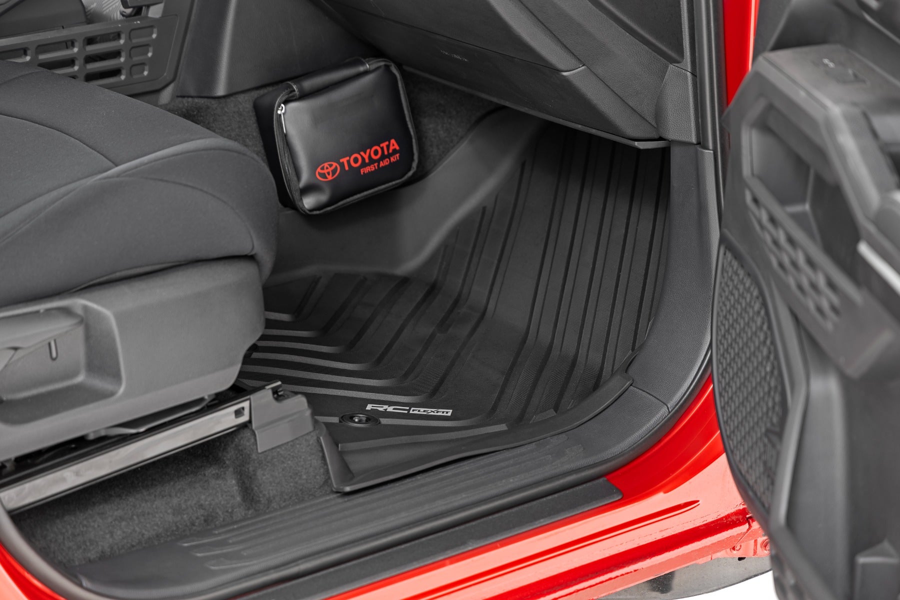 Flex Fit Floor Mats Front & Rear Crew Toyota Tacoma 2WD/4WD (2024-2026) Rough Country