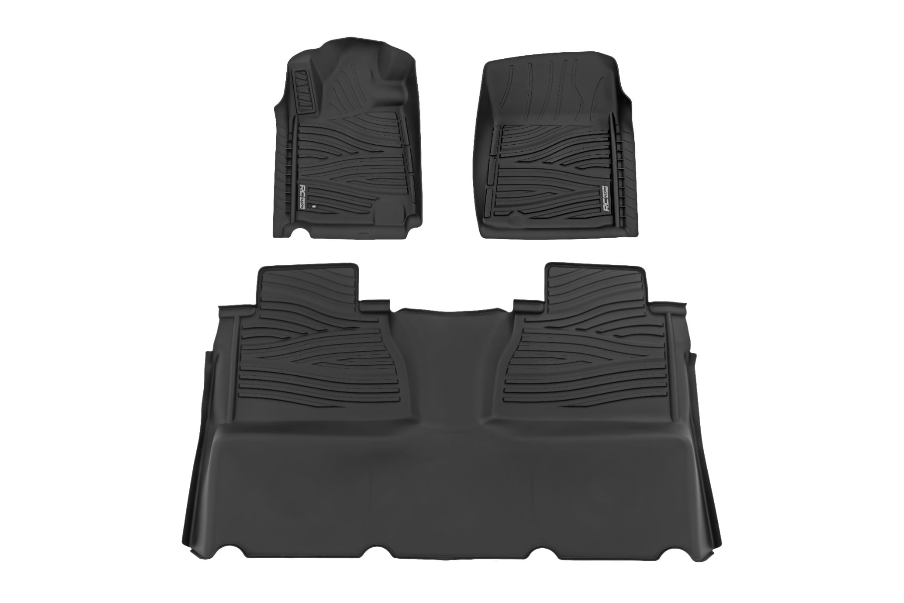 Floor Mats FR & RR Double Cab Toyota Tundra 2WD/4WD (2014-2021) Rough Country
