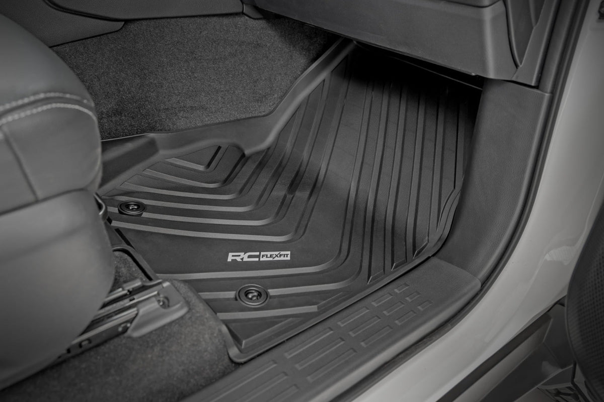 Flex-Fit Floor Mats FR & RR Toyota Land Cruiser 4WD (2024-2026) Rough Country