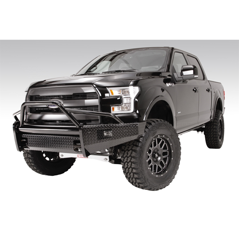 Fab Fours Black Steel Front Ranch Bumper w/ Pre Runner Guard Model FF09-K1962-1