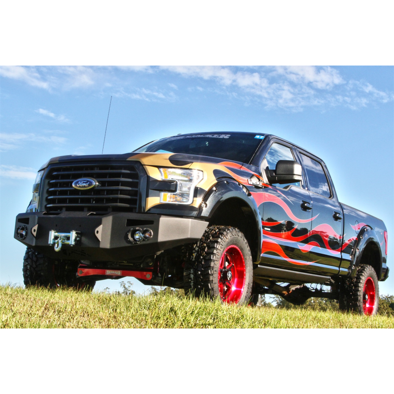 Fab Fours Premium Heavy Duty Winch Front Bumper Model FF15-H3251-1