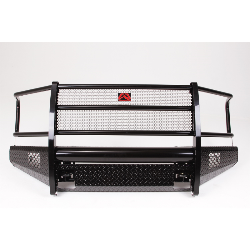 Fab Fours Black Steel Front Bumper w/ Grille Guard Model FF15-K3250-1