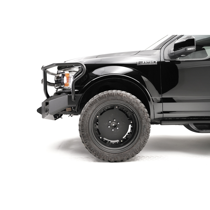 Fab Fours Premium Winch Front Bumper w/ Grille Guard Model FF18-H4550-1