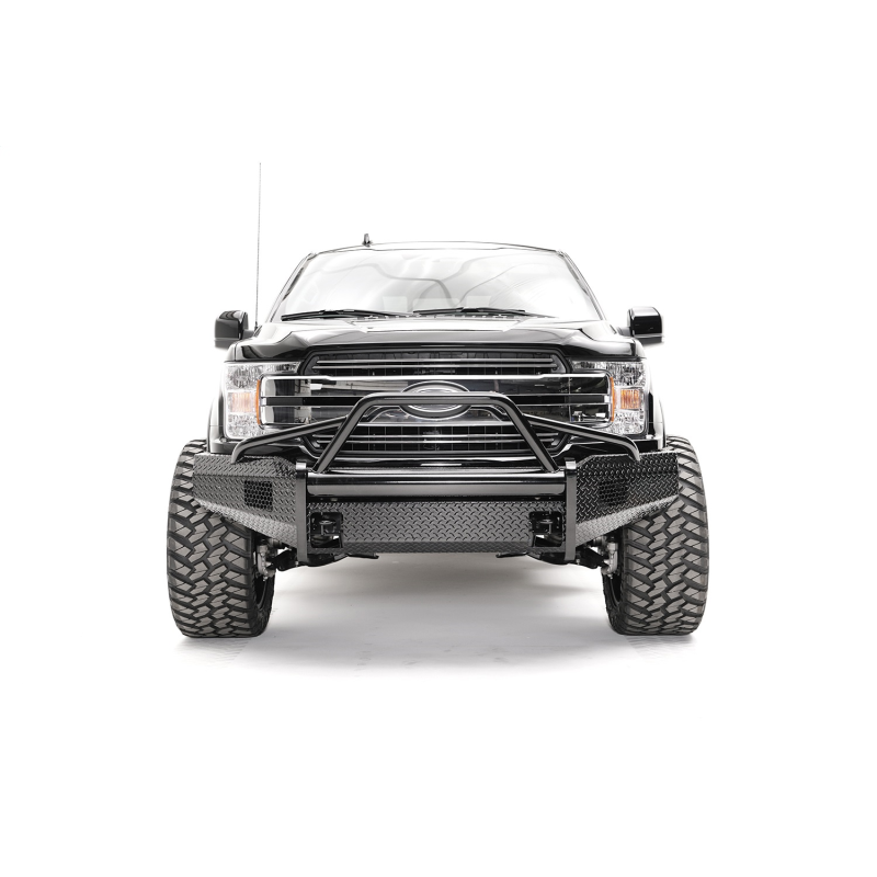 Fab Fours Black Steel Front Bumper w/ Pre Runner Guard Model FF18-K4562-1