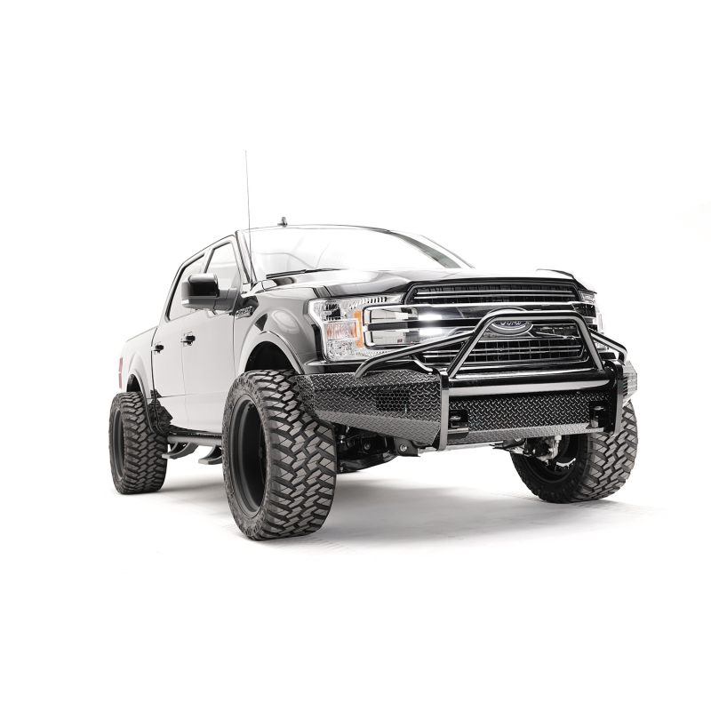 Fab Fours Black Steel Front Bumper w/ Pre Runner Guard Model FF18-K4562-1