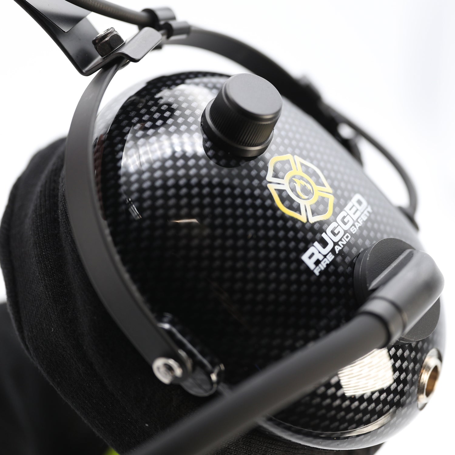 FHS Over-The-Head Fire Safety Industrial Headset - No Buttons / For Rugged / Firecom