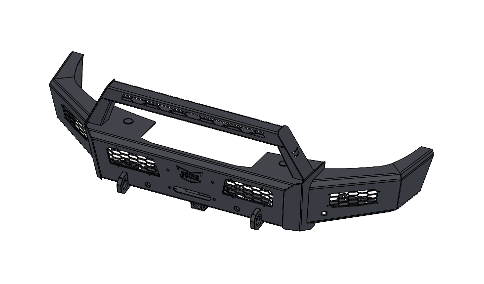 Frontier Series 2015-2019 Chevy 2500/3500 Front Bumper - Bull Bar