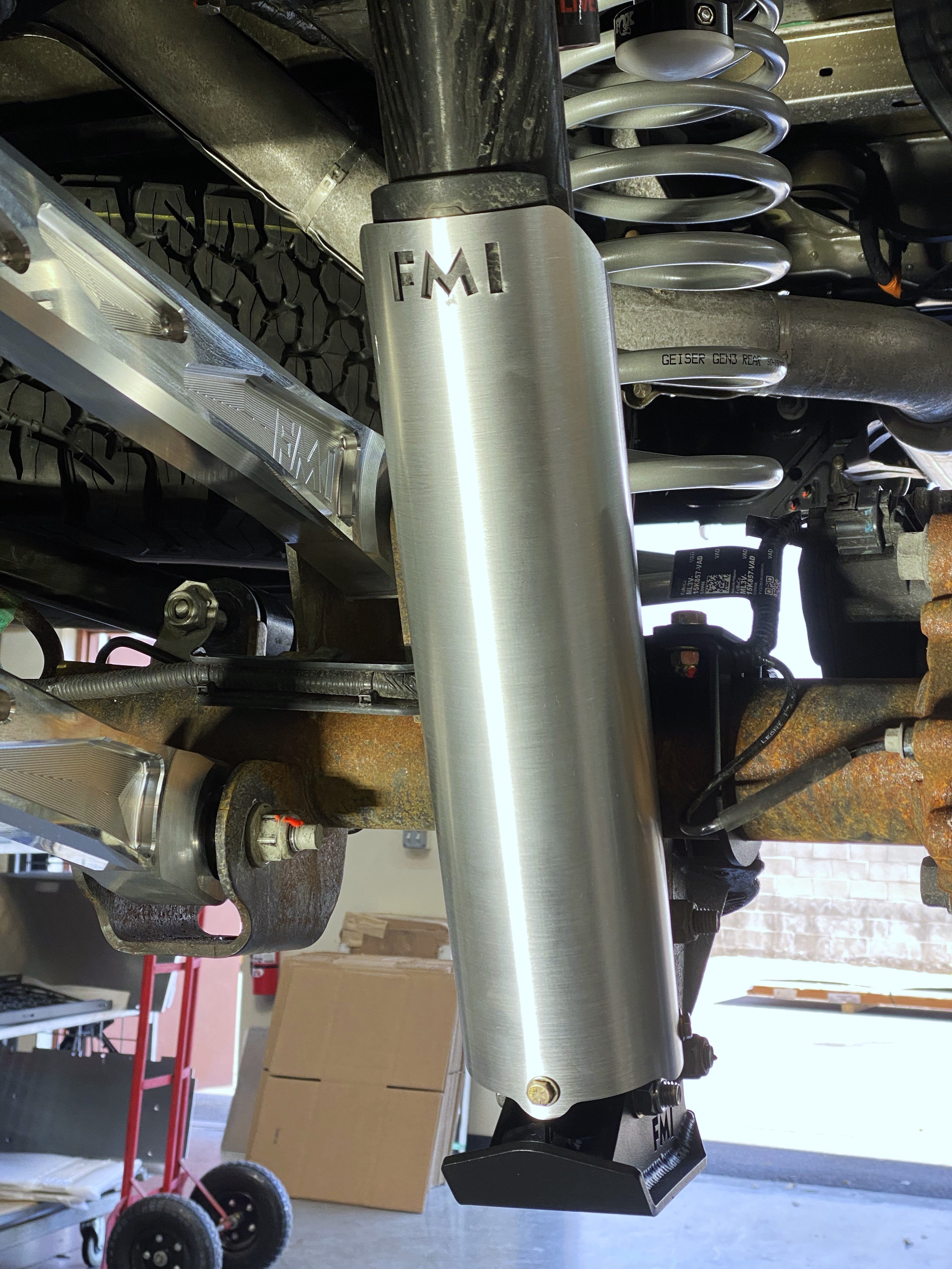 Full Length Aluminum Shock Guard REPLACEMENT for Gen 2 or Gen 3 Ford Raptor/ Raptor R for Rear Shock - SINGLE