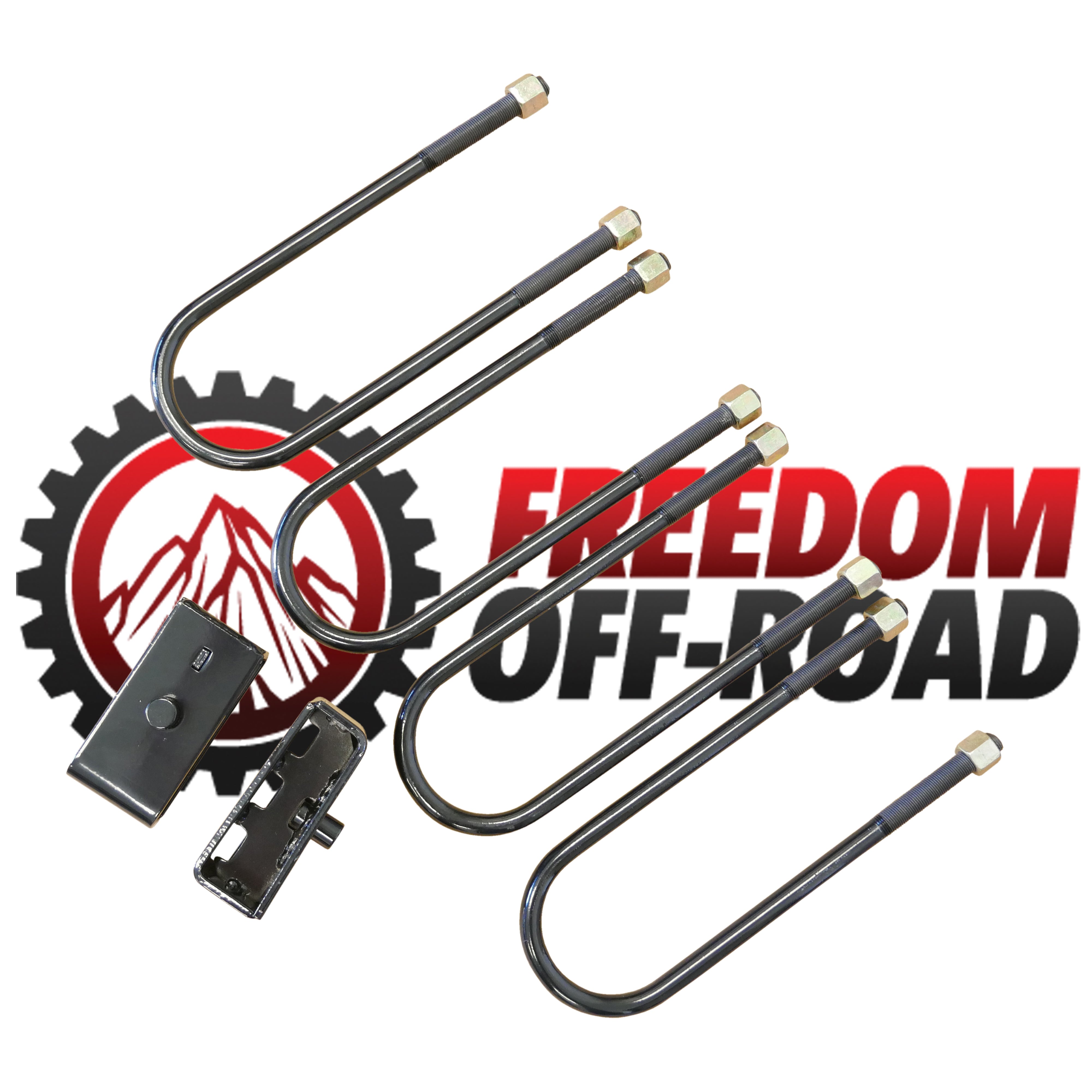2" Rear Lift Blocks w/ Extended U-Bolts #FO-D30120+FO-D404