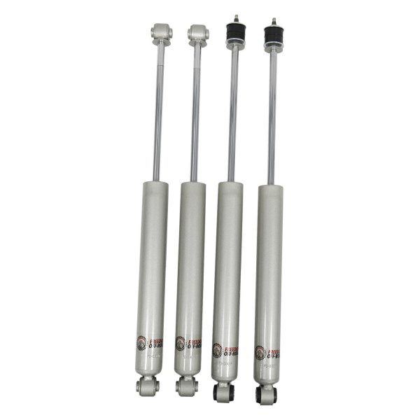 Extended nitro shocks for 94-01 Ram 1500 and 94-10 Ram 2500/3500, designed for 1-3 inch lift applications.