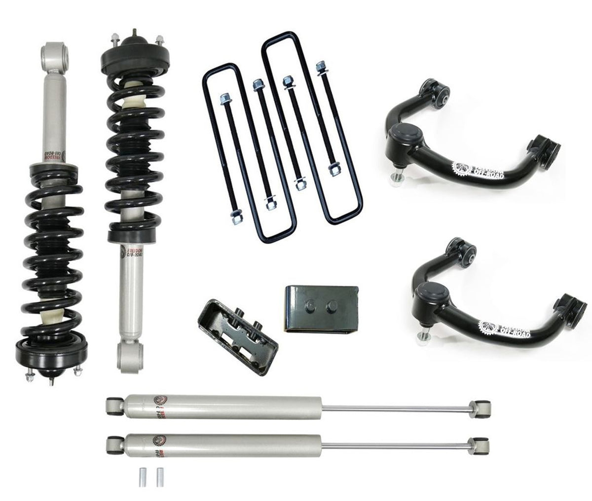 3 Inch Lift Kit Front Struts w/ Rear Blocks, Shocks, and Control Arms Freedom Off-Road