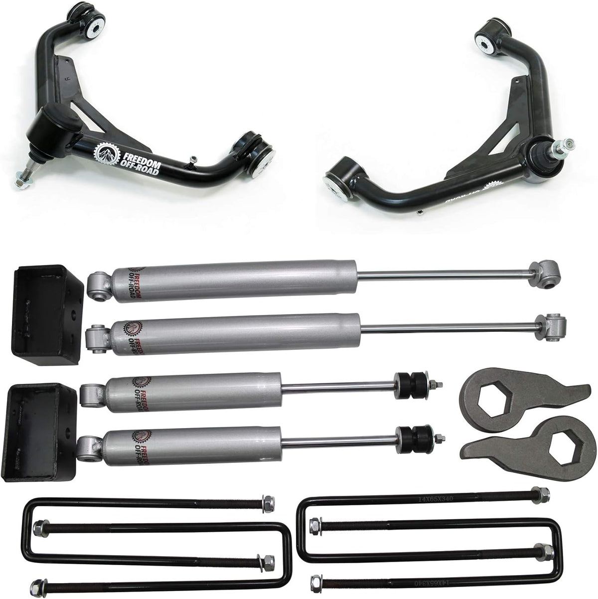 1-3 Inch Leveling Lift Kit w/ Shocks and Control Arms Freedom Off-Road