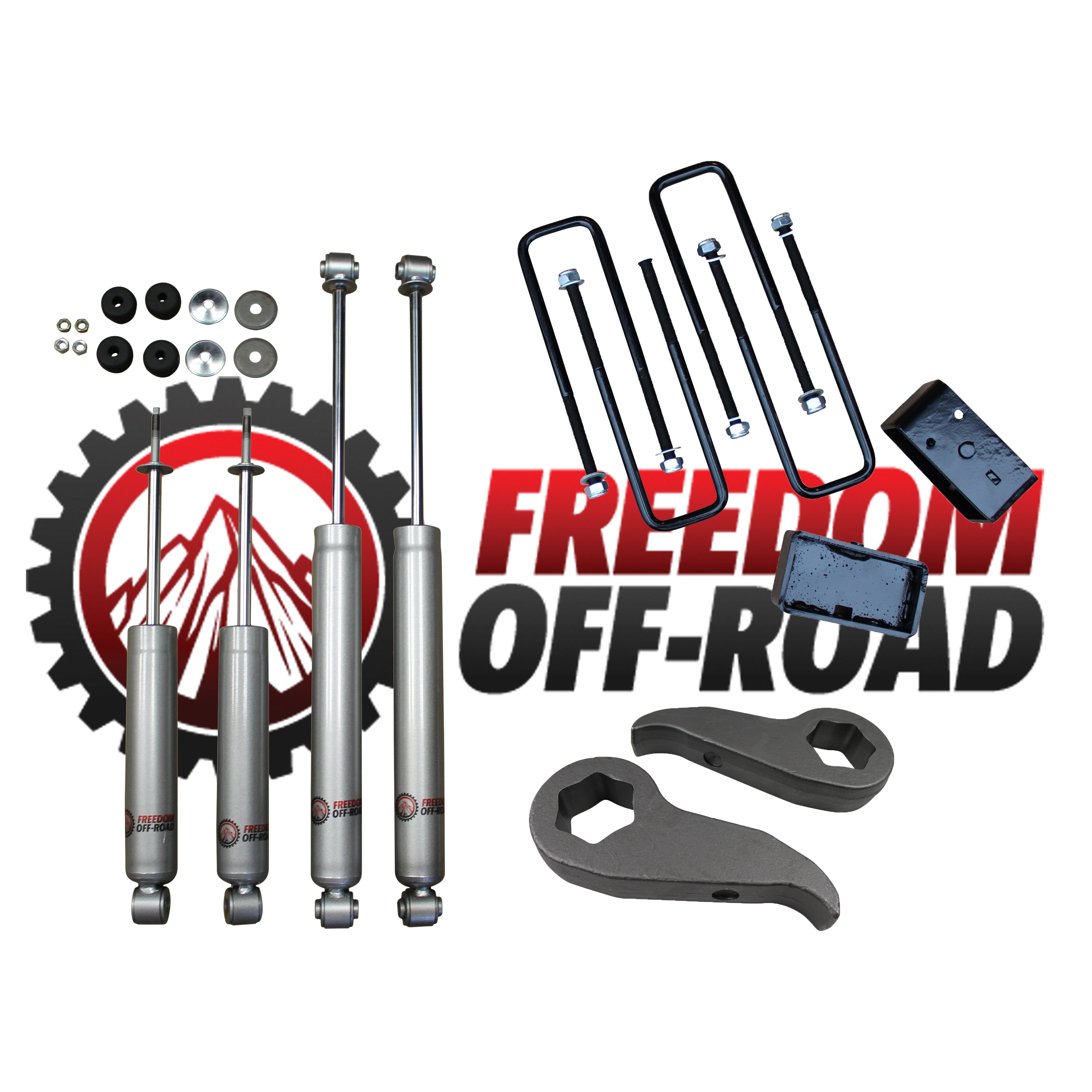 1"-3" Leveling Lift Kit w/ Shocks #FO-G504-KIT