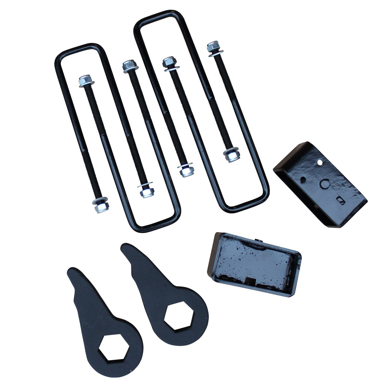 1-3 inch torsion key lift leveling kit for 01-06 Silverado/Sierra 1500 HD and 01-10 Silverado 2500 HD/3500 HD. Includes necessary components.