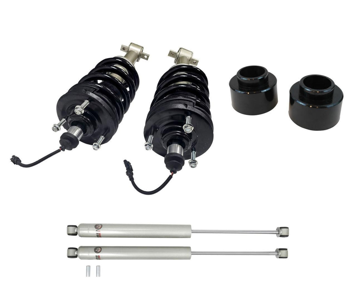 2 Inch Lift Mag Ride Delete Loaded Struts with Rear 2 Inch Spring Spacers and Shocks Freedom Off-Road