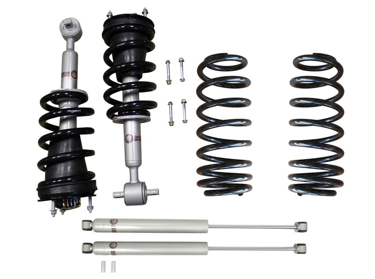 Front 2.0 Inch Lift Struts w/ Rear 2 Inch Rear Lift Springs and Shocks 07-20 Chevrolet Tahoe/GMC Yukon/CadillacEscalade/Chevrolet Avalanche Freedom Off-Road